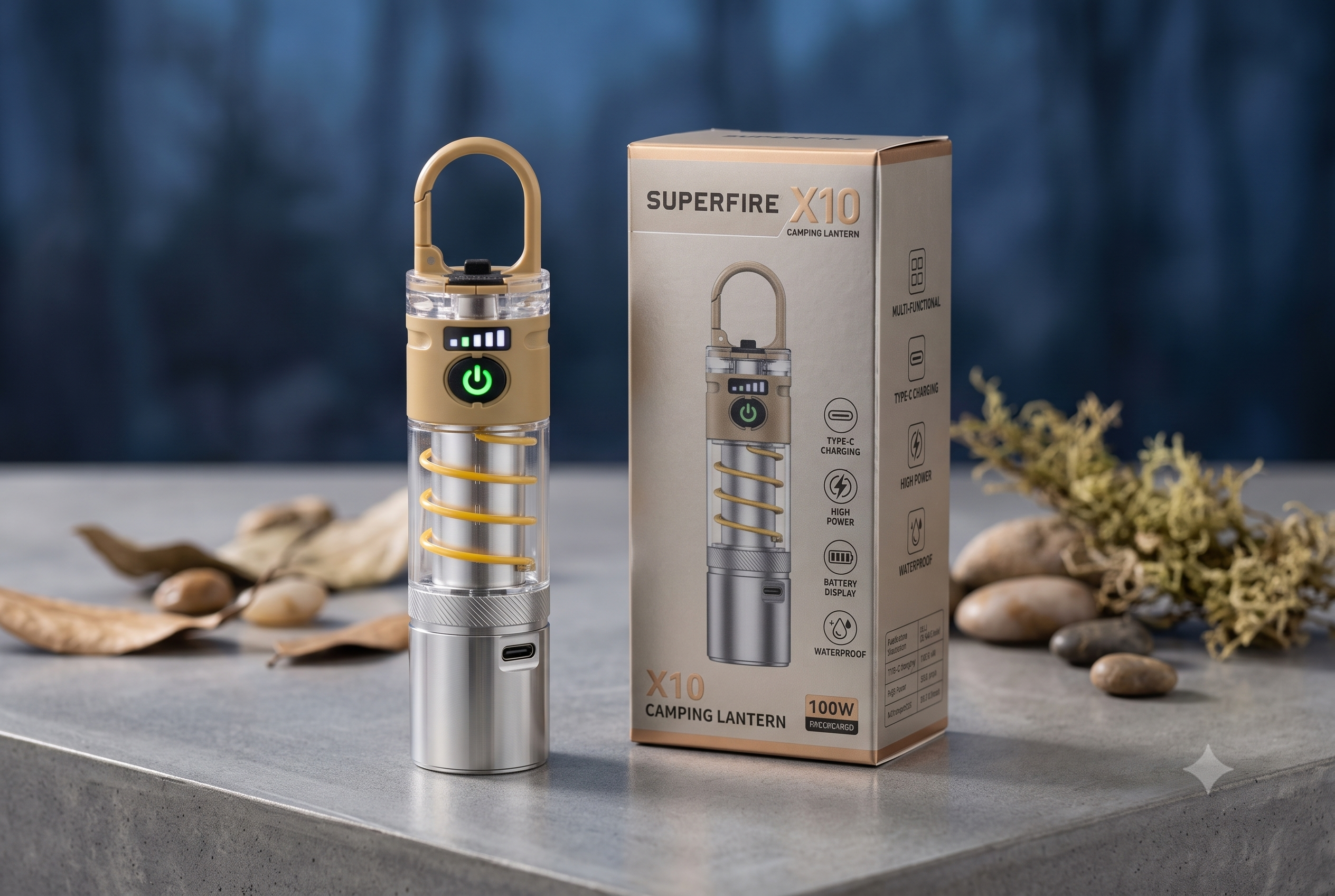 Rechargeable Camping Flashlight X10